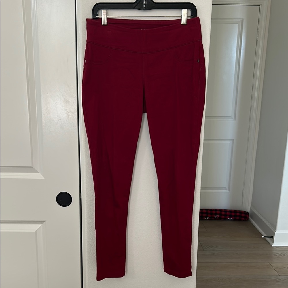 Style & Co. Women's Burgundy Skinny Pants